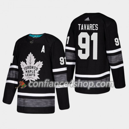 Adidas Maillot de Hockey Toronto Maple Leafs John Tavares 91 2019 All-Star Noir Authentic - Homme